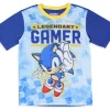Sonic The Hedgehog Boys Legendary Gamer Short Sleeve 2 Pc Pajama Set