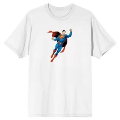 Superman Hero In Flight Men's Short Sleeve Shirt & Sleep Shorts Set