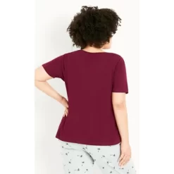 Women's Plus Size Let Me Sleep Set - Berry | EVANS -Cozy Nights Sales Store GUEST 1fc657a2 7acb 4a62 b362 352651aa469d
