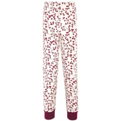 Touched By Nature Toddler And Kids Girl Organic Cotton Tight-Fit Pajama Set, Berry Branch
