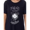 Harry Potter Womens' The Marauder's Map Mischief Managed Nightgown Pajama Black