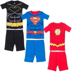 DC Comics Justice League The Flash Superman Batman Pajama Shirts And Shorts Little Kid To Big Kid -Cozy Nights Sales Store GUEST 2197f5c5 89eb 4886 843c 7ecab9d6fa32