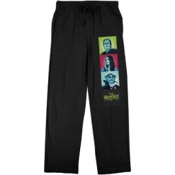 The Munsters: Rob Zombie Remake Munster Family Women's Black Graphic Sleep Pants -Cozy Nights Sales Store GUEST 21a22435 22e2 4b2b 9686 b671da898782