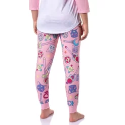Sailor Moon Merch Women's Character Poster Raglan Jogger Pajama Set -Cozy Nights Sales Store GUEST 22e824b5 f3ef 4739 a772 c41055618763