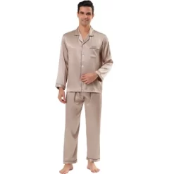 Lars Amadeus Men's Satin Pajama Sets Long Sleeve Loungewear Sleepwear V Neck Button Down Pjs Set 13 Lars Amadeus Men's Satin Pajama Sets Long Sleeve Loungewear Sleepwear V Neck Button Down Pjs Set -Cozy Nights Sales Store GUEST 230fdb72 f3ea 466e 8e29 c2653cecf3c8