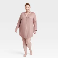 Women's Beautifully Soft Notch Collar NightGown - Stars Above™ -Cozy Nights Sales Store GUEST 24003d69 ec3e 444e a7ac 7e4ed7ab50d9