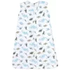 Hudson Baby Infant Boy Cotton Sleeveless Wearable Sleeping Bag, Sack, Blanket, Dinosaurs