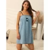 Cheibear Womens Spa Towels Snap Closure Camisole Towel Wrap Bathrobe