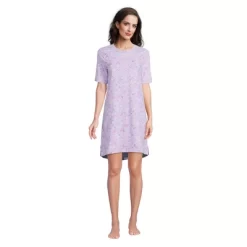 Lands' End Women's Short Sleeve Above The Knee Knit T-Shirt Nightgown -Cozy Nights Sales Store GUEST 260d73ea df73 45a3 b8d8 3ac8a125ecd6