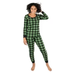 Leveret Womens Two Piece Cotton Plaid Christmas Pajamas -Cozy Nights Sales Store GUEST 26b8afab 1f5d 4835 80d9 2d89d95d9cb4