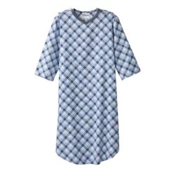 Silverts Adaptive Shoulder Snap Nightgown, Plaid -Cozy Nights Sales Store GUEST 2858877f 44b8 4642 ba97 258f4186c025