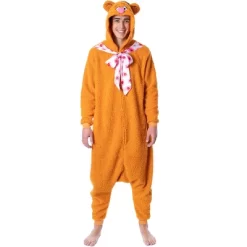 Disney The Muppets Unisex Adult Fozzie Bear Costume Plush Kigurumi Union Suit Pajama -Cozy Nights Sales Store GUEST 289f59d1 3e19 447e b4f7 1acbd8797b97