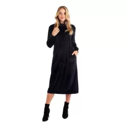 Softies 46" Feather Velour Funnel Neck Lounge Dress -Cozy Nights Sales Store GUEST 28fac6c0 0883 4535 82cb 2691f906d16f