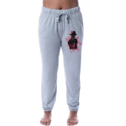 A Nightmare On Elm Street Womens' Freddy Krueger Jogger Sleep Pajama Pants Grey -Cozy Nights Sales Store GUEST 295119f9 4978 4c7c af32 ec828185401e
