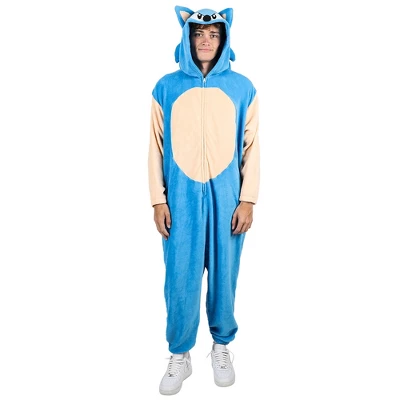 Sonic The Hedgehog Sonic Adult Hooded Kigurumi Union Suit 7 Sonic The Hedgehog Sonic Adult Hooded Kigurumi Union Suit - Image 7