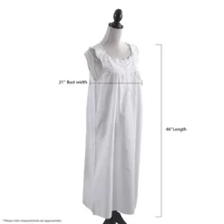 Saro Lifestyle Cotton Nightgown Dress -Cozy Nights Sales Store GUEST 2a5661a1 a7a2 415a a4e1 d58ff6aedc9f