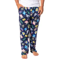 Ted Lasso Mens' TV Series Show Symbols Icons Believe Sleep Pajama Pants Blue -Cozy Nights Sales Store GUEST 2a739060 546d 472e 9a36 e02874726440