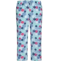 Women's Plus Size Snowflake Fleece Sleep Pant - Blue | AVENUE -Cozy Nights Sales Store GUEST 2bb189ea 333e 47cb 838b 129daf98bb0b