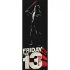Friday The 13th 13 Logo Men's Black Graphic Sleep Pajama Pants