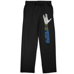 Star Trek Live Long And Prosper Men's Black Sleep Pajama Pants -Cozy Nights Sales Store GUEST 2c8da921 fce0 4c39 aebe 4363c8b781f0