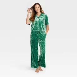 Women's Luxe Velour Pajama Set - Stars Above™ -Cozy Nights Sales Store GUEST 2c9bd603 347d 4b32 8679 ab5a03398f4a