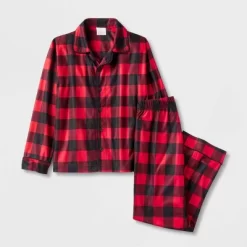 Kids' Buffalo Check Matching Family Pajama Set - Wondershop™ Red