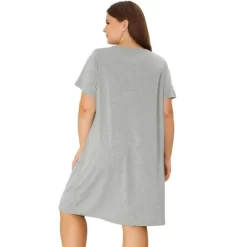 Agnes Orinda Women's Plus Size Prints Short Sleeves Lounge Nightgowns -Cozy Nights Sales Store GUEST 2fc50348 054f 4417 9e0d d0a4931f5432