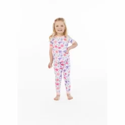 Sleep On It Girls Country Blooms Snug Fit 2-Piece Pajama Sleep Set