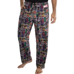 Marvel Comics Mens' Vintage Avengers Comic Book Page Pajama Pants Multi -Cozy Nights Sales Store GUEST 30916510 9fb0 4dad 839e 7a70d6084400
