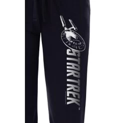 Star Trek Womens' USS Enterprise NCC-1701 Sleep Pajama Pants Black
