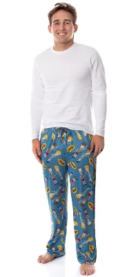 MTV Mens' Beavis And Butt-Head Logo TV Show Sleep Pajama Pants Blue