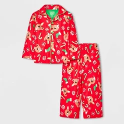 Toddler Rudolph The Red-Nosed Reindeer Christmas Coat Pajama Set - Red -Cozy Nights Sales Store GUEST 31cd220a 7811 4188 8f0c b71866bfe3fb