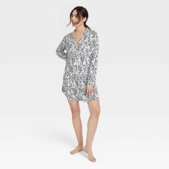 Women's Beautifully Soft Notch Collar NightGown - Stars Above™ -Cozy Nights Sales Store GUEST 321568df ab32 4a74 b431 2f2aa081aa23