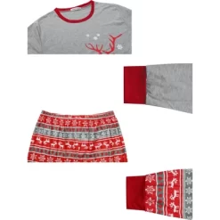 Cheibear Christmas Deer Print Long Sleeve Tee With Pants Loungewear Family Pajama Sets -Cozy Nights Sales Store GUEST 328cb767 5078 41d7 bfff 7df955e181d4