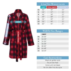 Women's Soft Cotton Flannel Robe, Plaid Bathrobe -Cozy Nights Sales Store GUEST 329501ec 0425 44aa b906 ed76185c2109