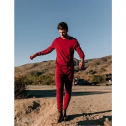 Leveret Mens Two Piece Cotton Solid Neutral Color Pajamas