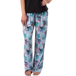 Disney Womens' Lilo & Stitch Tropical Paradise Beach Sleep Pajama Pants Pink -Cozy Nights Sales Store GUEST 32e9f8f0 f0b1 4ec0 ad5e 4e4dc87cf259