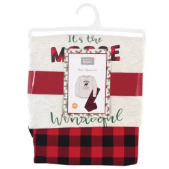 Hudson Baby Mens Unisex Holiday Pajamas, Moose Wonderful Time