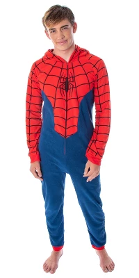 Marvel Comics Classic Spiderman Costume Pajama Union Suit One-Piece Outfit Classic Spidey 4 Marvel Comics Classic Spiderman Costume Pajama Union Suit One-Piece Outfit Classic Spidey - Image 4