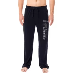 Game Of Thrones Mens' TV Series The North Remembers Sleep Pajama Pants Black -Cozy Nights Sales Store GUEST 3731afc9 d7bc 46f1 aaf7 2dc613282a9e