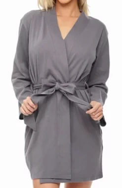 Women's Soft Cotton Knit Jersey Lounge Robe With Pockets, Short Bathrobe -Cozy Nights Sales Store GUEST 3795d6e4 b365 4734 b3ec 2a046651cf10