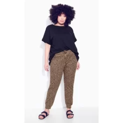 Women's Plus Size Only Lounge Print Pant - Brown Animal | ZIM & ZOE -Cozy Nights Sales Store GUEST 37c3f3db e25a 4490 8203 2a81f7aefcc4
