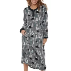 Women's Soft Warm Fleece Nightgown, Long Kaftan With Pockets For Winter -Cozy Nights Sales Store GUEST 37da6097 61b3 4d55 9ea0 a4528b41a9fc