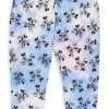 Disney Womens' Minnie And Mickey Mouse Hand In Hand Tie Dye Pajama Pants