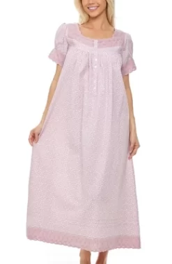 Women's Cotton Victorian Nightgown, Amelia Short Sleeve Lace Trimmed Button Up Long Vintage Night Dress Gown 9 Women's Cotton Victorian Nightgown, Amelia Short Sleeve Lace Trimmed Button Up Long Vintage Night Dress Gown -Cozy Nights Sales Store GUEST 3823ecef 41f4 4ceb 88ca 659d1a487ccc
