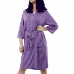 PiccoCasa Women's Lightweight Soft Warm Spa Waffle Short Robe -Cozy Nights Sales Store GUEST 386f474c f9fe 407d aeda a44c17d26c24
