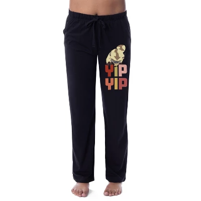 Nickelodeon Womens' Avatar The Last Airbender Appa Yip Yip Pajama Pants Black 3 Nickelodeon Womens' Avatar The Last Airbender Appa Yip Yip Pajama Pants Black - Image 3