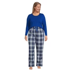 Lands' End Women's Pajama Set Knit Long Sleeve T-Shirt And Flannel Pants 14 Lands' End Women's Pajama Set Knit Long Sleeve T-Shirt And Flannel Pants -Cozy Nights Sales Store GUEST 3b139e07 401c 4a16 af8a fead059b3204