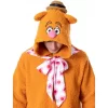 Disney The Muppets Unisex Adult Fozzie Bear Costume Plush Kigurumi Union Suit Pajama