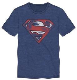 Superman Logo Men's Short Sleeve Shirt & Sleep Shorts Set